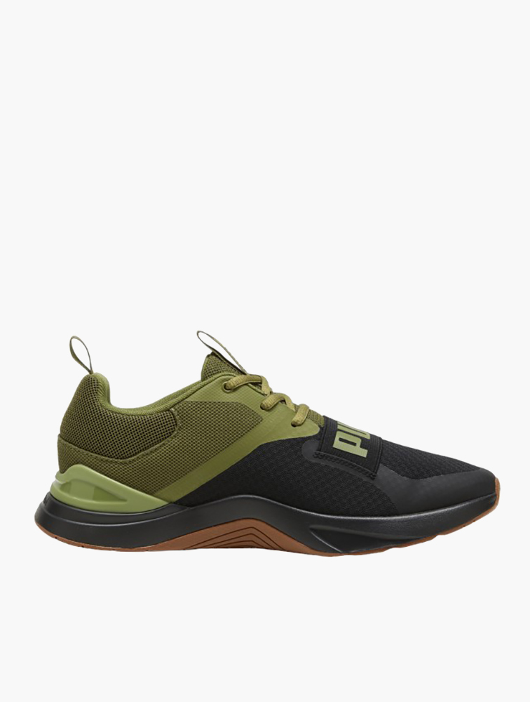 MyRunway | Shop PUMA Black & Olive Green Prospect Neo Force Lace